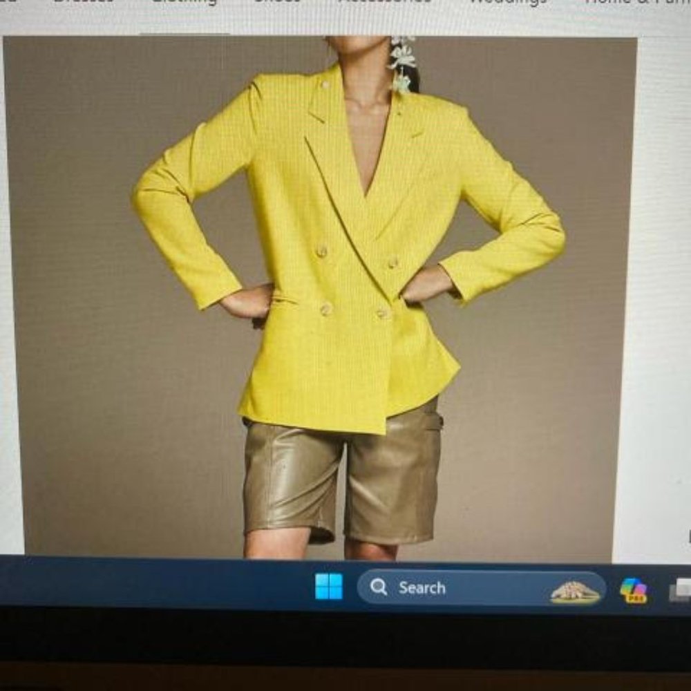 Anthropologie Avec Les Filles Utility Shorts M NWT Olive Casual Faux Leather